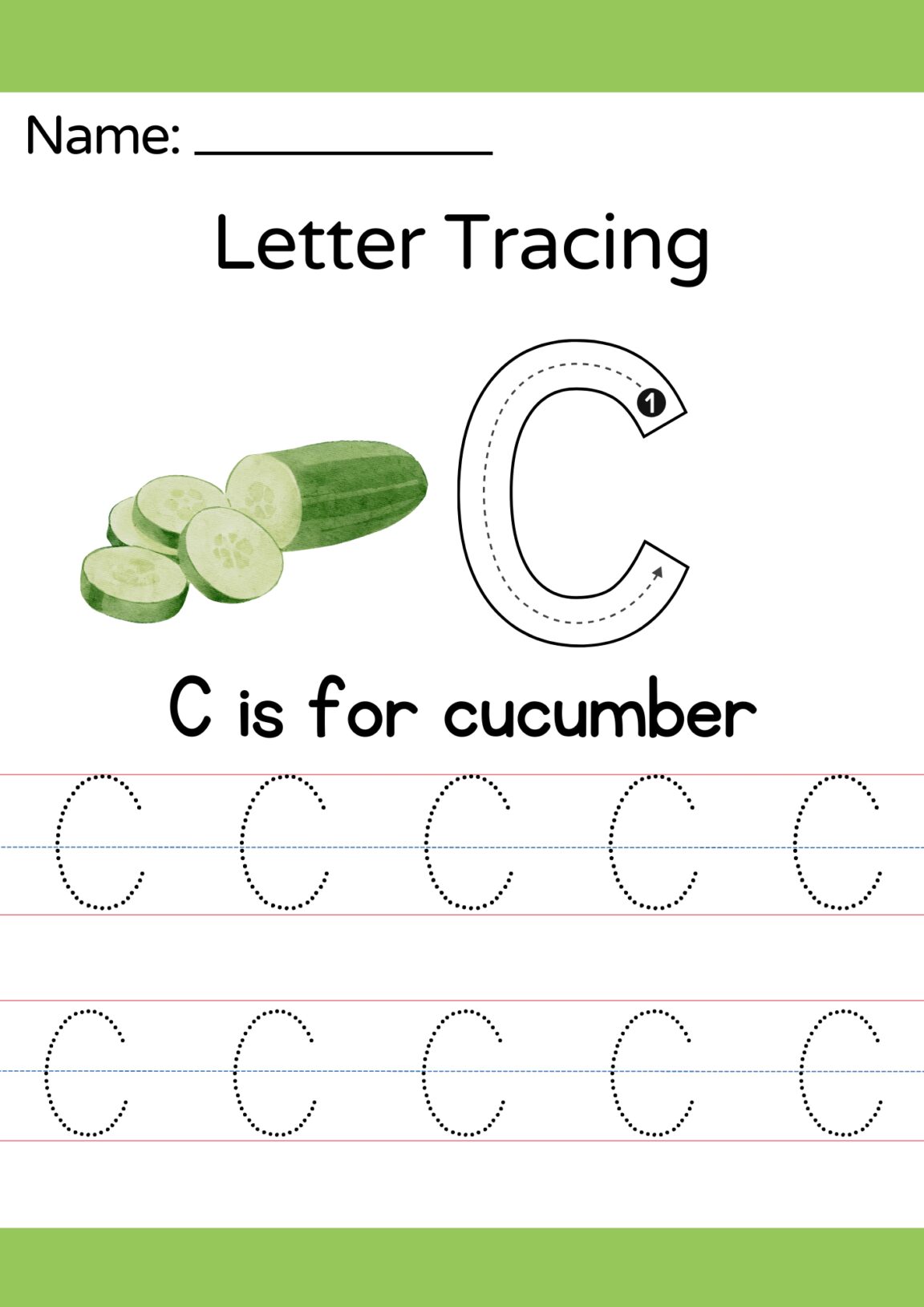 Capital letters Tracing Worksheets A-Z with Printable PDF Free