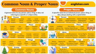 Common Noun and Proper Noun
