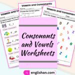 Consonants and Vowels Sounds Worksheets. Vowels and Consonants Worksheets