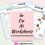 In On At Worksheets. At In On Worksheets