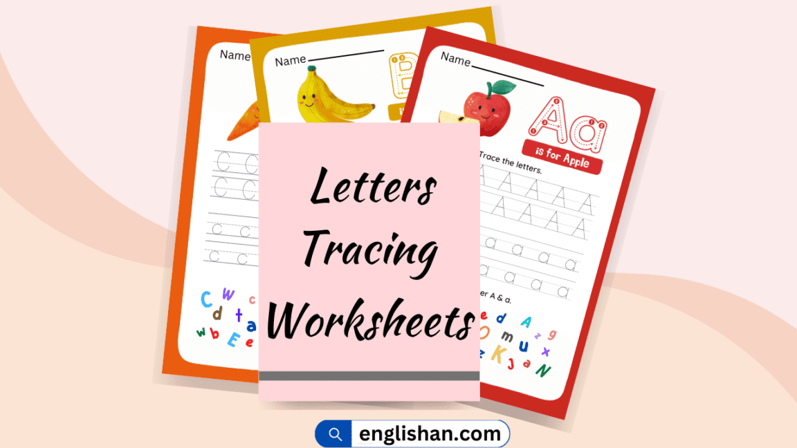 Letters Tracing Worksheets A to Z for Preschoolers