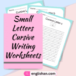 A-Z Small Letters Cursive Writing Worksheets. Cursive Handwriting Practice.