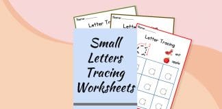 Small Letters Tracing Worksheets A-Z with PDF.