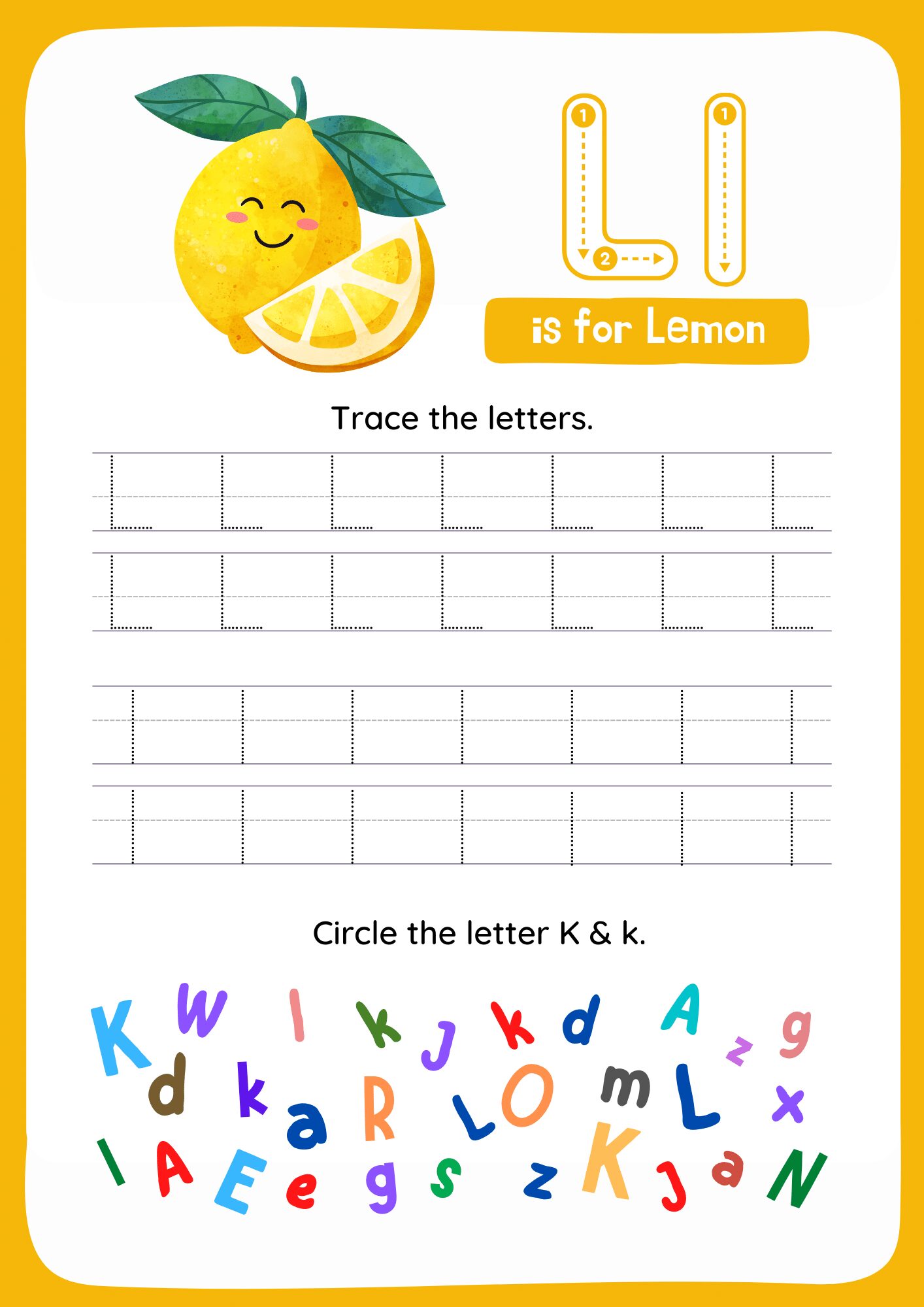 Ll Tracing Letters Worksheets. Trace the Word Land l.
