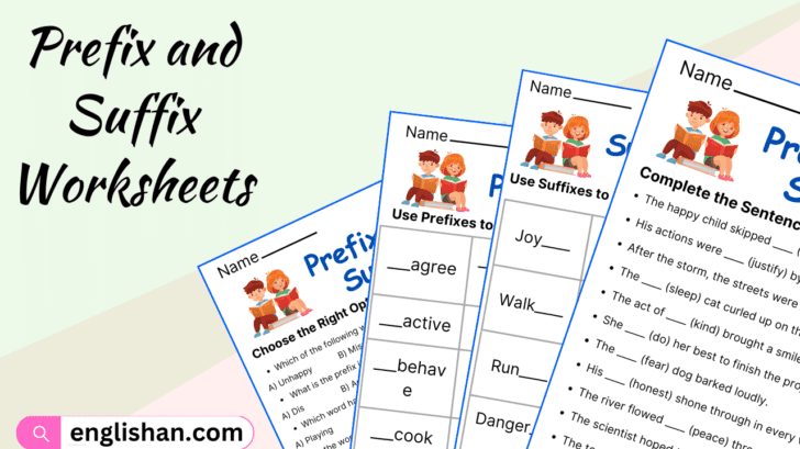 Prefix And Suffix Worksheets And Exercises • Englishan 7194