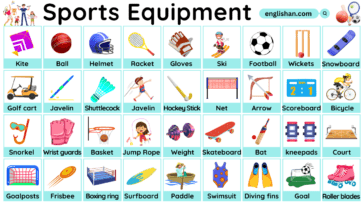 Sports Equipment Vocabulary