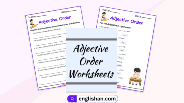 Adjective Order Worksheets
