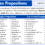 Complex Prepositions