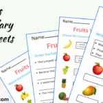 Fruits Vocabulary Worksheets