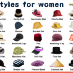 Hat styles Names for women Infographics