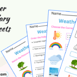 Weather Vocabulary Worksheets and Exercises