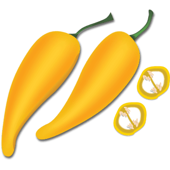 Yellow Chili Peppers-Learn Yellow Vegetables Names