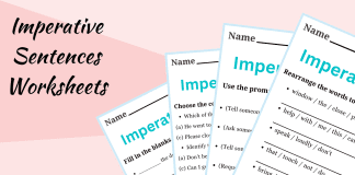 Imperative Sentences Worksheets