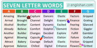 Seven Letter Words in English