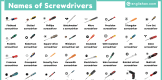 Types of Screwdrivers Names with Pictures