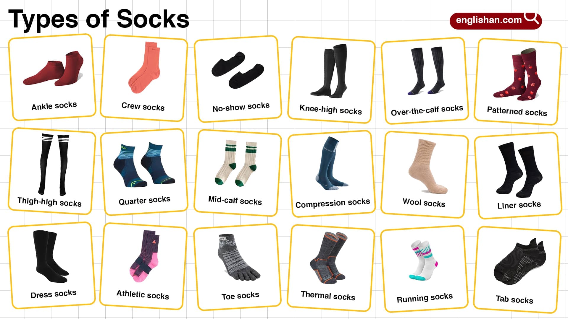 Types Of Socks