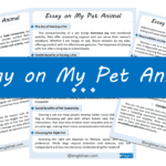 My Pet Animal Essay – 10 Lines, 250 Words, and 500 Words