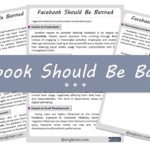 Facebook Should Be Banned Essay – 10 Lines, and 500 Words