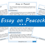 Peacock Essay – 10 Lines, 250 Words, and 500 Words