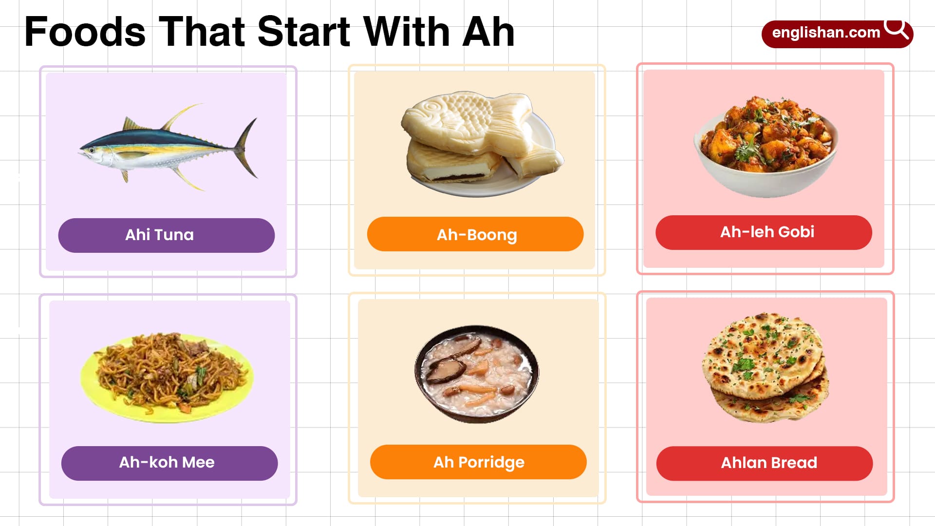 Foods That Start With Ah In English With Pictures