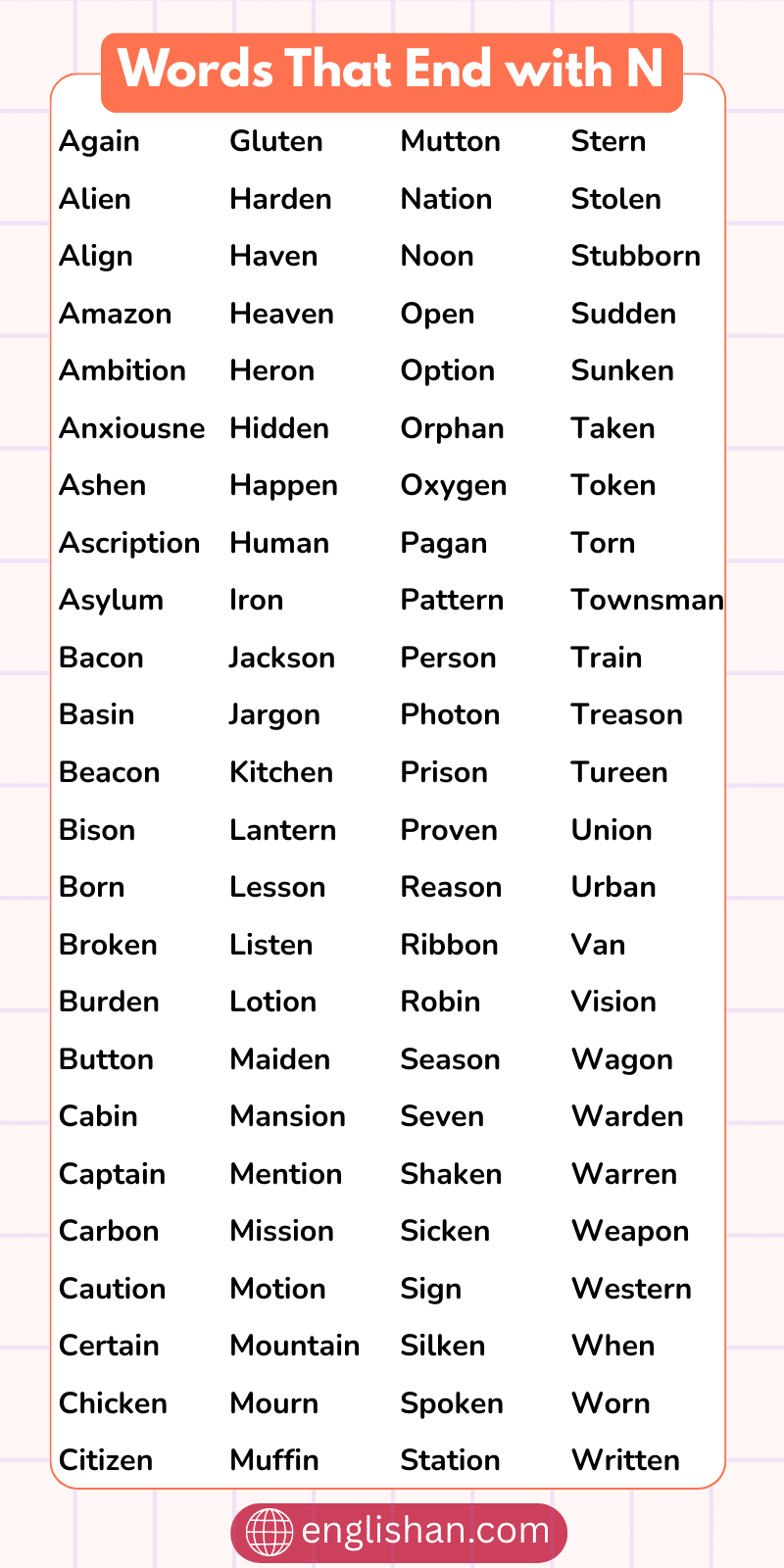 Words That End With N Huge 200 Word List In English words-that-end-with-n-huge-200-word-list-in-english