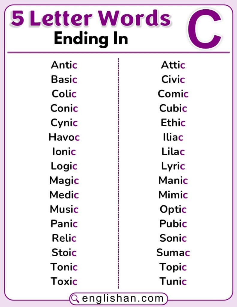 Words That Start With Lo And End With C