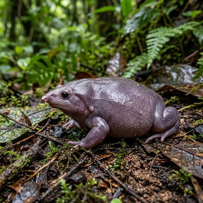 Purple frog